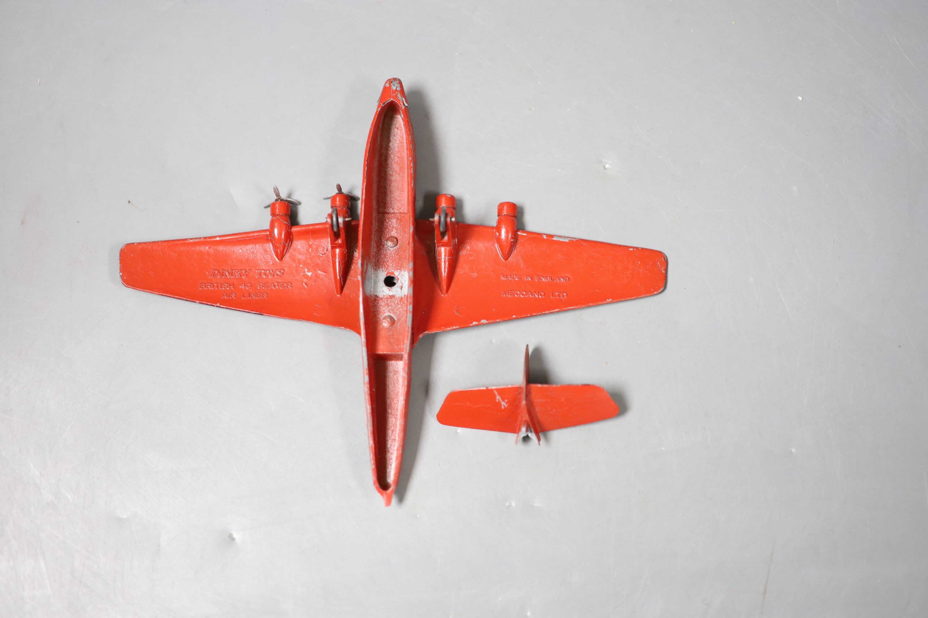 A Dinky toys 62p Armstrong Whitwork Ensign Air liner (a.f.)